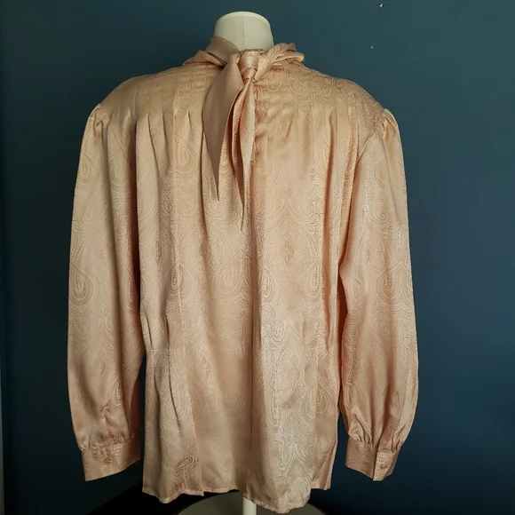 Geoffrey Alexander for Private Agenda Vintage Silk Blouse - Picture 5 of 8